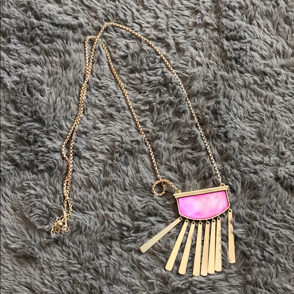 Kendra Scott Ellen pink pearl necklace